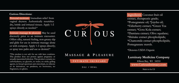 Curious - Intimate Lubricant - Tryst Size Luminary Curious - Intimate Lubricant - Tryst Size Luminary